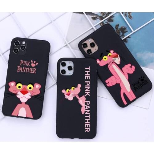 Pink Panther Patterned Phone Case for iphone 12 11 Pro Mini XS MAX 8 7 6 6S Plus X 5S SE 2020 XR cover