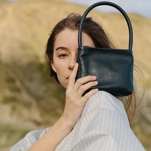 Cowhide handbag niche design leather armpit bag women shoulder bag GN-SB-xzyxst