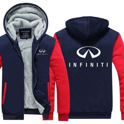 2020 NEW Hoodies Colors Thicken for Infiniti sweatshirt Warm jackets men Casual Zipper Coats Winter New clothes