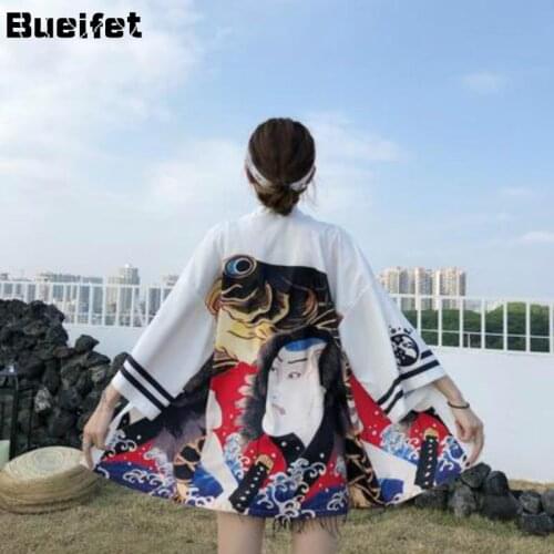 Japanese Kimono Traditional Cardigan Summer Casual Beach Kimono Women Yukata Retro Streetwear Harajuku Thin Kimono