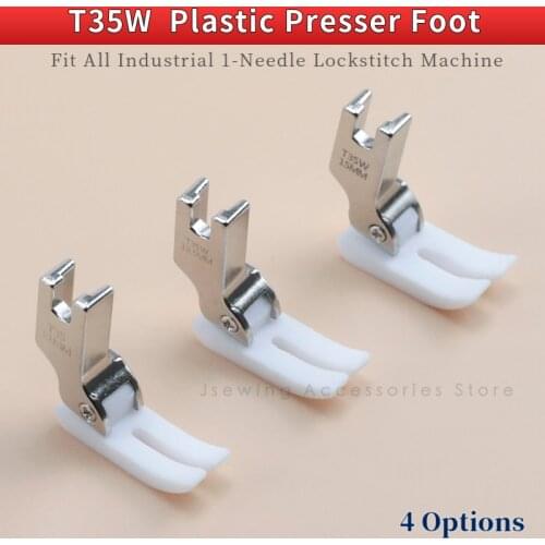 2 PCS T35W Plastic Standard Presser Foot For Industrial Single Needle Lockstitch Sewing Machine Accessories Pressure Feet