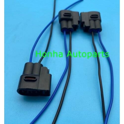 50/100pcs/lot 2 Pin/Way 2.0mm Female Wire Connector Ignition Coil CVVT Fuel Injector Plug with 15cm 18AWG wire