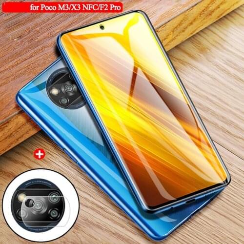 2-in-1 For Poco X3 Pro Case For Xiaomi Poco X3 Pro Hydrogel Film Protective Screen Protector For Poco F3 M3 X3 Pro Lens Case
