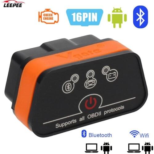 Automotive Diagnostic Scanner For Android Code Reader ELM327 OBD2 WIFI/Bluetooth Vgate Icar2 Auto Diagnostic Tool
