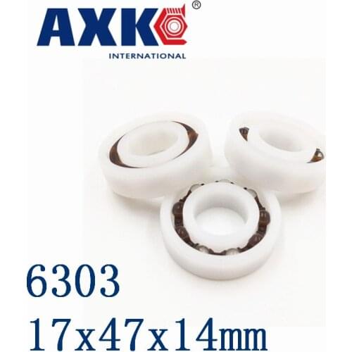 Axk 6303 Pom (10pcs) Plastic Ball Bearings 17x47x14mm Glass Balls 17mm/47mm/14mm