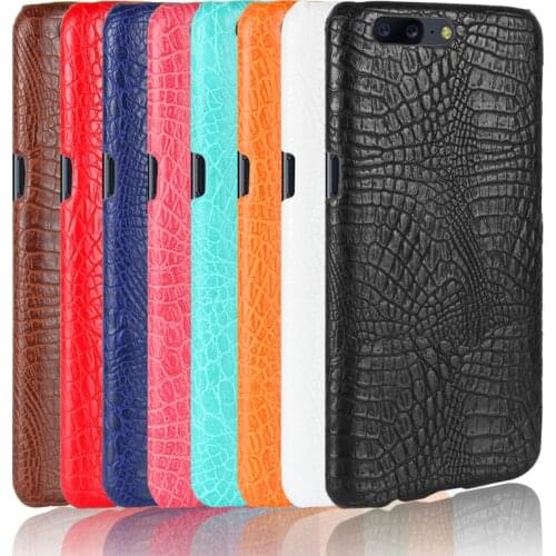 Oneplus 5 Oneplus5 5.5" Case Crocodile PU+PC Skin Back Cover Hard Phone Case for One Plus 5 Oneplus 5 5.5" Phone Hard Cover
