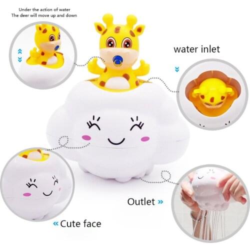 Baby Summer Beach Bathroom Bath Children Water Play Deer Rain Cloud Toys Clouds