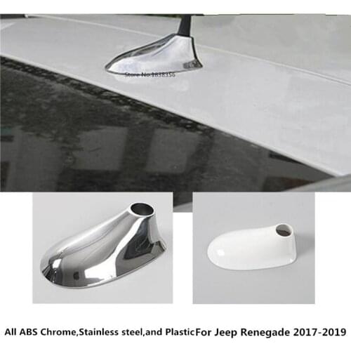 For Jeep Compass 2017 2018 2019 2020 Car Antenna Shark Fin Radio Original Paintwork ABS Paint Modified Shark Fin Roof Stick Lamp