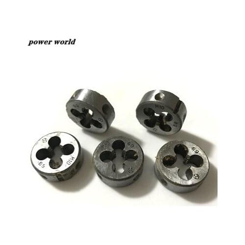 1 pcs circular screwing dies Wrench Kit Bearing Steel Screw Thread Cutting Straight Flute Hand Tapping