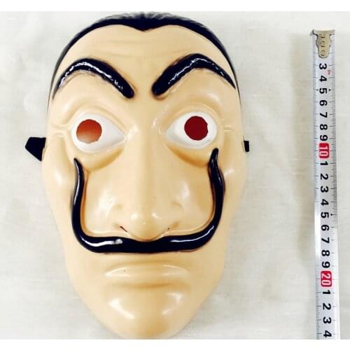 Movie Salvador Dali Mask Movie The House of Paper La Casa De Papel Cosplay Accessories Halloween Masks Money Heist Costume