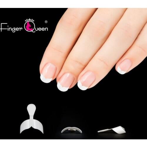 FingerQueen 100PCS Glue Ballerina Half Nail Tips FQ-517 Coffin False Nails ABS Artificial DIY False Fake UV Gel Nail Art