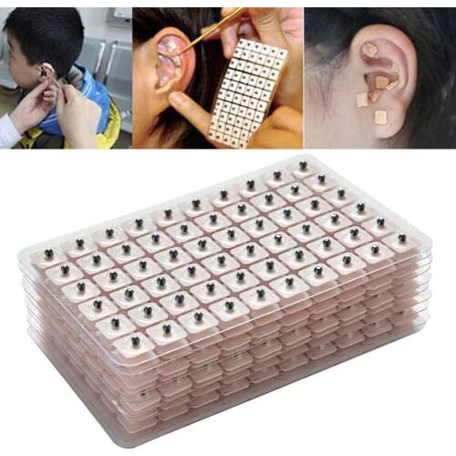 New 600Pcs Ear Press Seeds Acupuncture Disposable Vaccaria Plaster Bean Massage