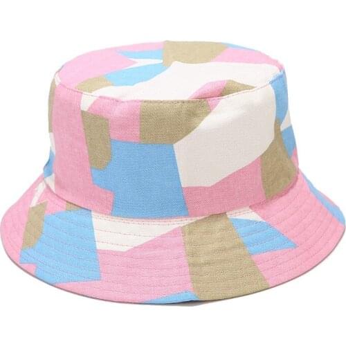 Trend Camouflage Bucket Hat Foldable Fisherman Hat Hiking Travel Hat Sunscreen Beach Outdoor Sun Cap for Men Women Autumn Street