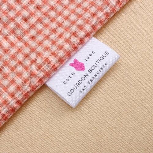 Custom Clothing Labels - Name Tags , Personalized Brand， Logo or Text, Printing Labels, Clothing Labels Made (MD0137)