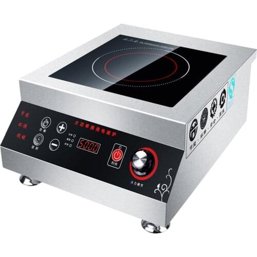 Induction Cooker 5000w Commercial Plane High-power Stir-fry Hotel Canteen Use Appointment Timing Induction Cooker 10 Gears