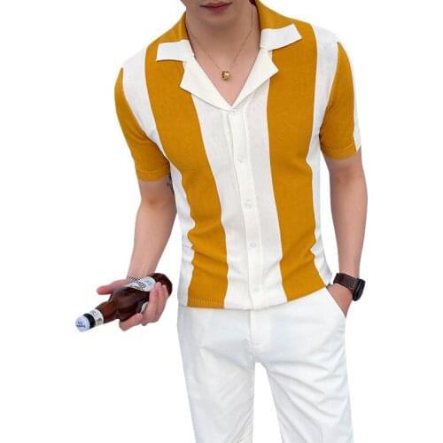 2021 New Rock Roll Shirts Men Vintage Rockabilly Shirt Short Sleeve Punk Rave Shirt Mens Hip Hop Stitching Men Shirt US size