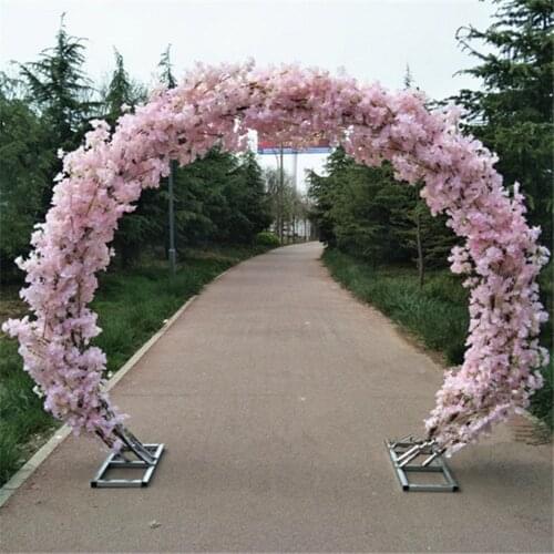 Wedding backdrop decor cherry blossom arch artificial flower stand window party birthday artificial flower cherry shelf frame