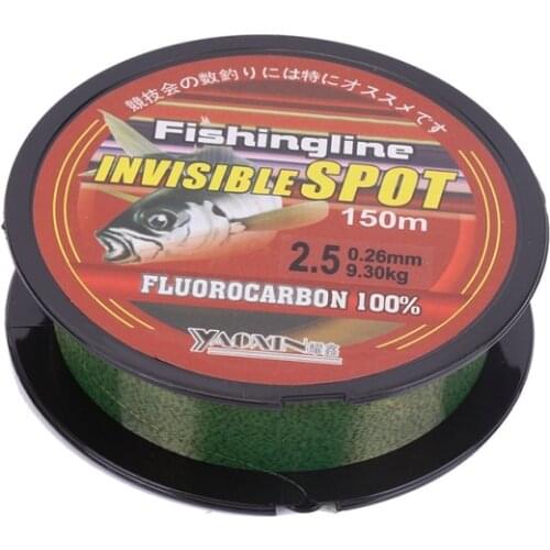 150m Super Strong Nylon Fishing Wire Wear-resistant Invisible Fishing Leader Line Flourocarbon Coated Fishing Line Tool