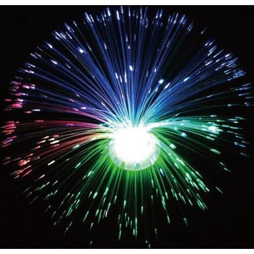 Emitting Flowers Decoration Christmas Tree Colorful fiber optic night Light Decoration New Year Wedding Lighting Lamps 35pcs/lot