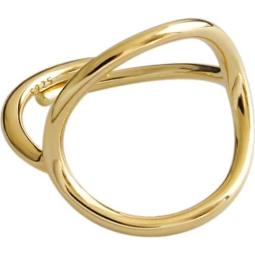 ZEMIOR S925 Sterling Silver Ring Creative Vintage Design Niche Geometric Hollow Ring For Women Fashion Jewelry Gift Best Selling