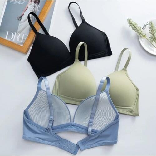 Women Bra Soft Wireless Women Sexy Lingerie Fashion Seamless Comfortable No Wire Bralette Female A B Cup Colorful Push Up Bras