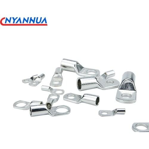 10PCS Snapshot Of Copper Terminals Copper Nose Copper Cable Terminal Tin Plated Terminals SC4-5 SC4-6 SC10-8
