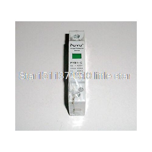 1P 20-40KA Din Rail Mount SPD Circuit Lightning Protection Device Arrester 420V