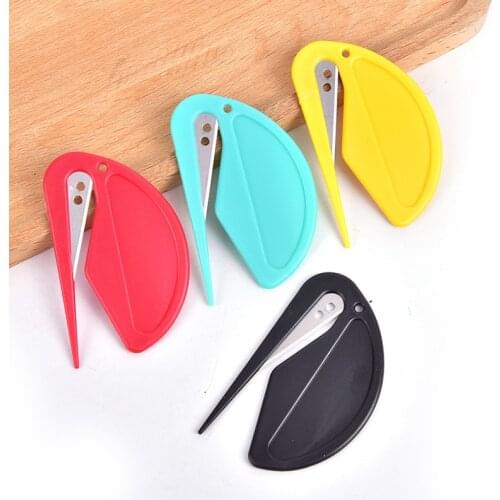 2pcs/set Mini Plastic Letter Opener Sharp Mail Envelope Opener Safety Papers Cutter