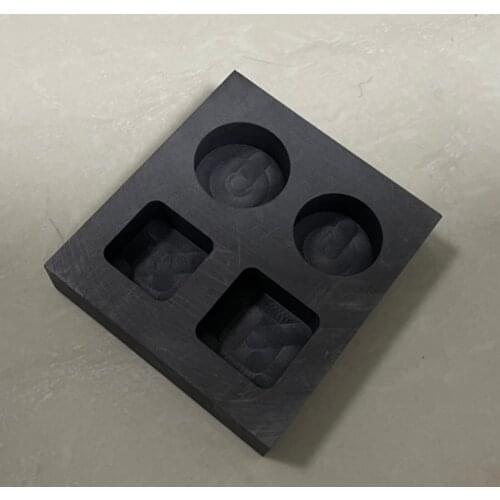 4Slot Graphite Ingot Mold Gold Silver Melting Casting Mould Corrosion Resistance Non-stick Smelting Tool