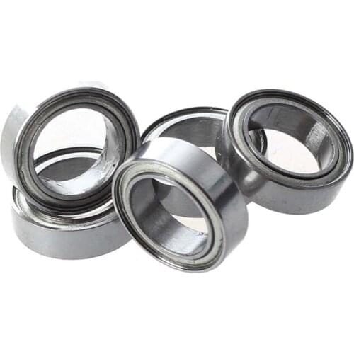 Hot 5 Pcs 8 x 12 x 3.5mm Double Shielded Deep Groove Ball Bearings MR1280Z