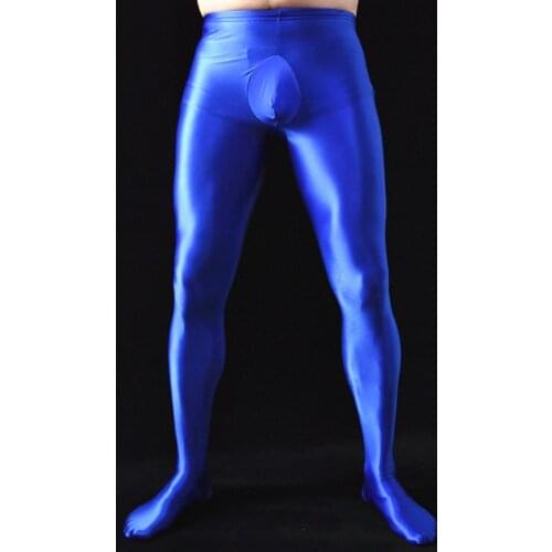 Oil Gloosy Shiny Mens Penis Sheath Convex Pouch Tights Pantyhose Tights Fitness Legging Pencil Pants Sexy Trousers Pantalon Pant