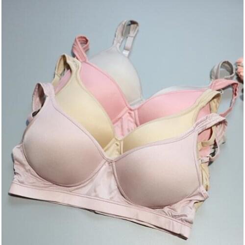 1PC 100% Silk Knitted Basic Everyday Comfortable Wireless Bra Bralette SG408