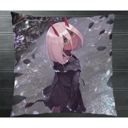 Darling in the Franxx Zero Two 02 Anime Manga Two Sides Pillow Cushion Case Cover Cosplay Gift New P02