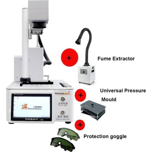20W LCD back glass Laser separate Machine for iphone8-11pro max DIY Engraving and LOGO marking Machine With Fume Extractor