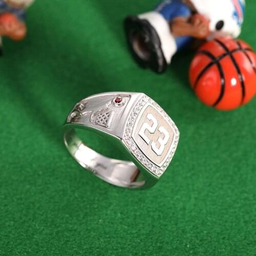 Yonney Dropshipping Personalized Ring Custom Birthstone Gift Jewelry Gold Color Ring For Men Basketball Father Gift Sport Ring