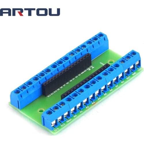 NANO V3.0 3.0 Controller Terminal Adapter Expansion Board NANO IO Shield Simple Extension Plate For Arduino AVR ATMEGA328P