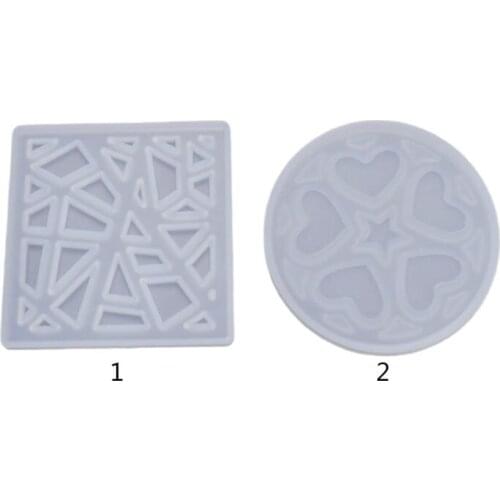 Crystal Epoxy Resin Mold Irregular Love Heart Printing Casting Mould DIY Crafts Dried Flower Resin Decorative DIY Hand Crafts