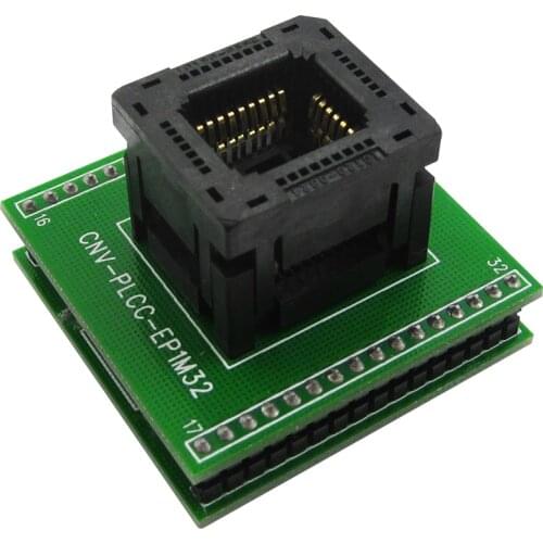 New 1Pcs Top Quality Chip programmer PLCC32 adapter socket CNV-PLCC-EP1M32 0324-309 with Board for BIOS PLCC32