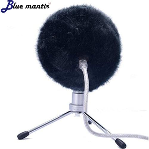 Dead cat for blue snowball windshield Outdoor artifical fur windscreen microphone cover muff windscreen for Blue snowball