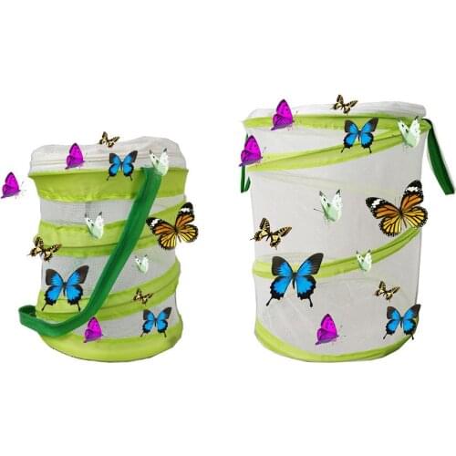 Insect And Butterfly Habitat Butterfly Cage Insect Breeding Mesh Net Outdoor Garden Insect Feeding Observation Box