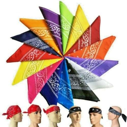 Scarf hip Hop Red Bandana Man Women Fashion Headbands Hair Band Wrist Wraps