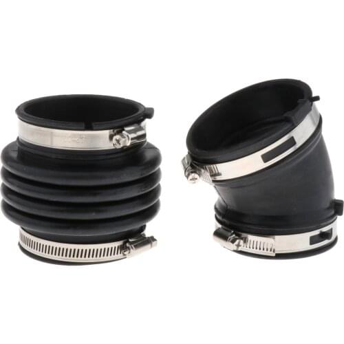 2pcs Air Intake Hose Tube Duct Boot 16576-EG00A 6576-AL50A for INFINITI M35 M45 2006-2009 , Direct Replace