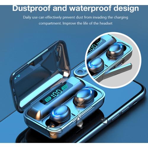 DODOCASE F9 TWS Wireless Earphones Stereo 5.0 Bluetooth Headphones In-Ear Earbuds Handsfree Binaural Call Headset For Xiaomi