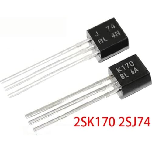 10pcs/lot=5pairs ( 2SJ74GR + 2SK170GR ) 2SK170 2SJ74 J74 K170 TO-92