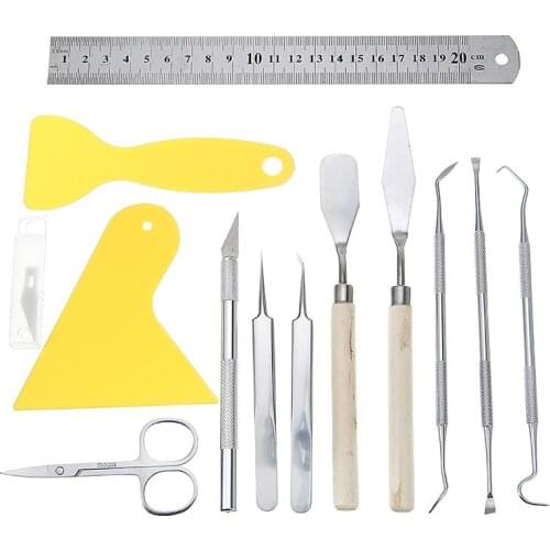 18pcs DIY Vinyl Weeding Basic Tools DIY Silhouettes Cameos Lettering Vinyl Weeding Tool For Scrapbooking Stamping Splicing