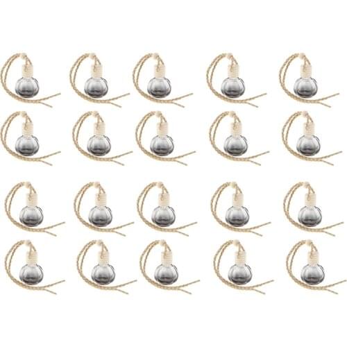 20Pcs Air Freshener Car Printed Hanging Diffuser Bottle, 10ml Perfume Fragrance Bottle Pumpkin