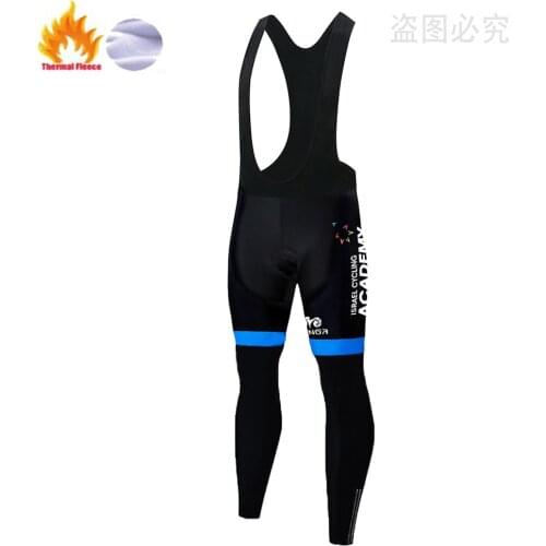 2021 TEAM ISRAEL Winter Thermal Fleece Men Cycling Long Pants Outdoor bicycle pants cycling shorts 20d Gel Pad Bike Trousers
