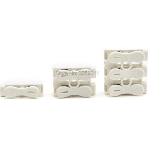 60PCS Quick Splice Lock Spring Wire Connectors Electrical Cable Clamp Screw Terminal Barrier Block for LED Strip Light Kit