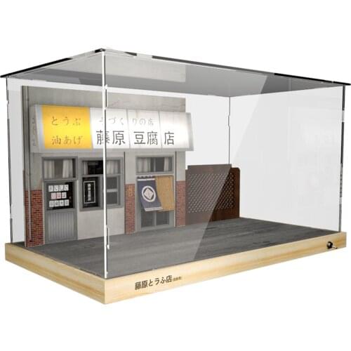 Underground Garage Scene Acrylic Showcase for Car Storage Diecast Toys