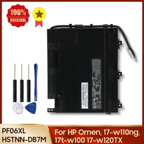 Authentic Replacement Battery PF06XL HSTNN-DB7M 95.8wh For HP Omen 17-w110ng 17t-w100 17-w120TX 853294-850 11.55V